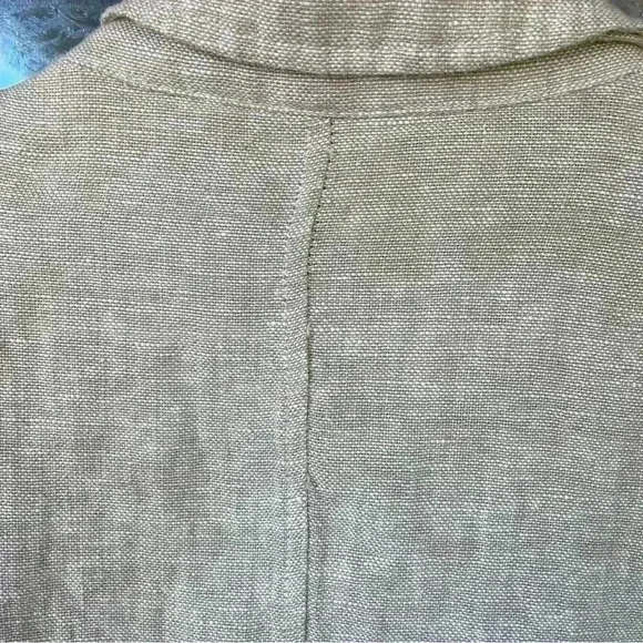 Rachel Zoe Linen Blazer Women’s Size M Beige Lightweight Button Casual Workwear - Picture 5 of 12